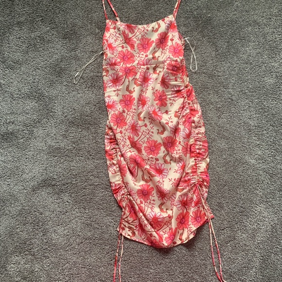 Showpo Floral Silk Slip Dress - Picture 2 of 5
